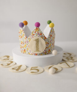 🌸 CUSTOM FLORAL CROWN COLLECTION – ROUND NUMBER STICKERS & STAR EDITION